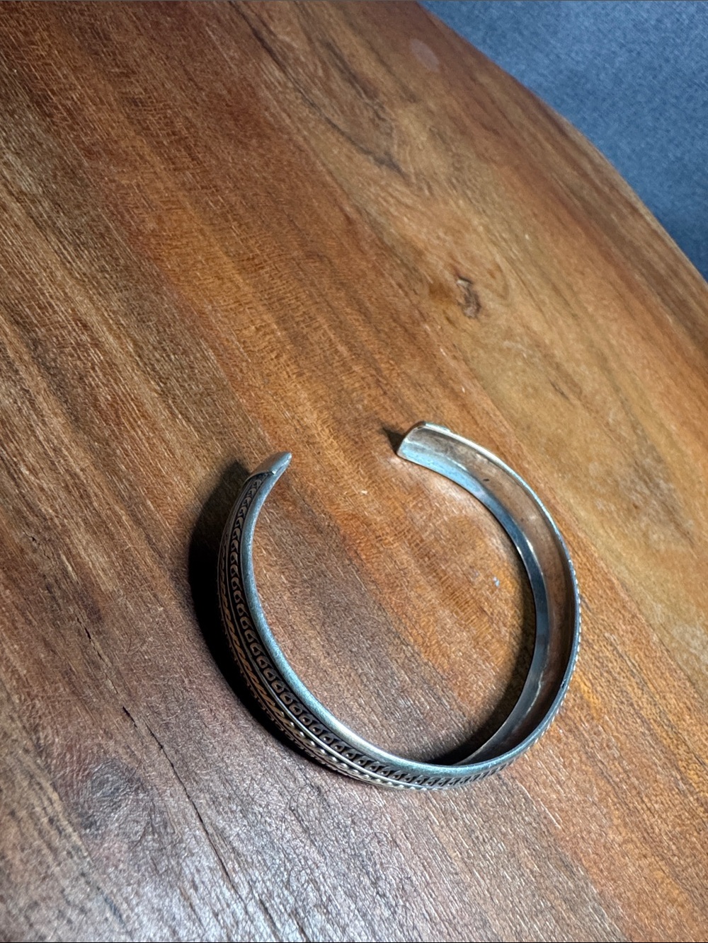 Sterling Silver detailed Cuff Bracelet - Picture 2 of 4